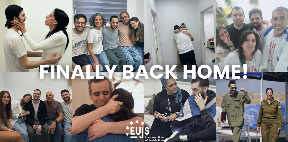 The return of the hostages brings a moment of relief and hope for their families, for Israel, and for the Jewish diaspora, who can now begin a long process of healing. 🎗️❤️‍🩹