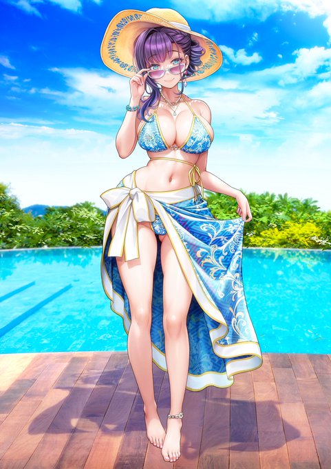 無駄に高解像度で描くクセがあるので
立ち絵でも光学8倍ズームくらいの拡大に耐えます 