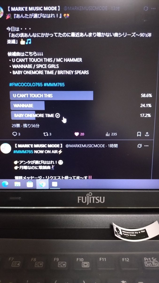 funkfunkfunk3's tweet image. マーキーさん オレはブリトニーに☝️#MMM765 今日は大人しくしてますよ〜
