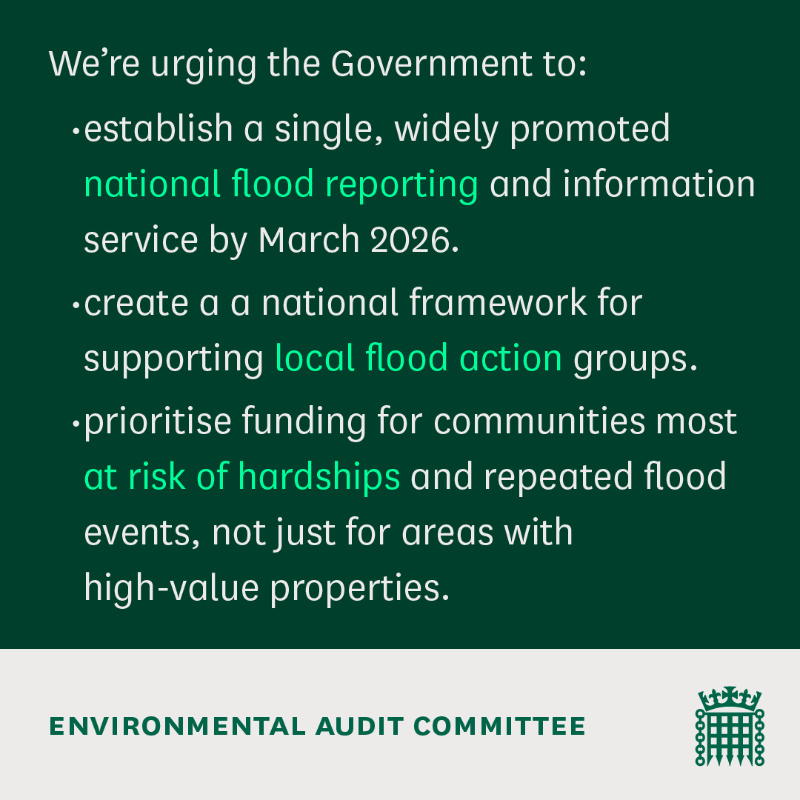 CommonsEAC's tweet photo. We've published our report on flood resilience in England 👇