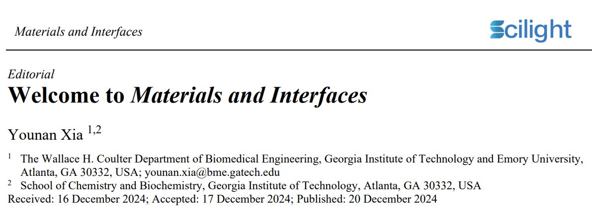 MIscilightpress's tweet photo. 💥The first issue is coming with a big bang!
Do you want to know the inspiration for founding this journal and the content summary of the issue?
Let's read the editorial written by editor-in-chief Prof. Younan Xia @GeorgiaTech together.
👇Learn more:
https://t.co/OTWhQZHx9G #MI https://t.co/QAjj12IYAp