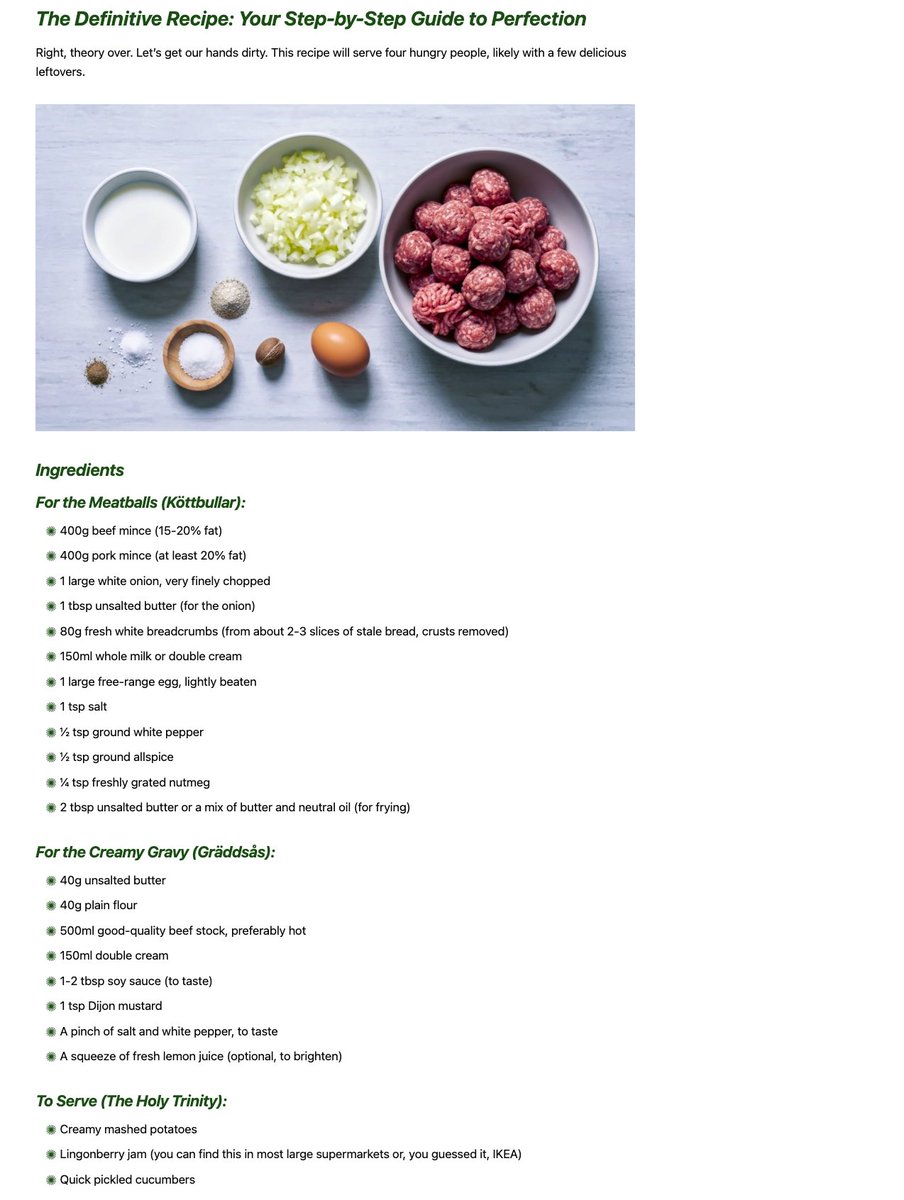 freshkituk's tweet photo. Authentic Swedish meatballs. So tender, so creamy. The ultimate comfort food upgrade. https://t.co/KfPBrDOU0r