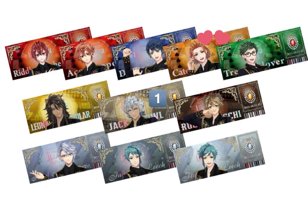 kj8y1's tweet photo. ツイステ ブレイジングジュエル チケット風カード  交換

譲▶︎ジャック

求▶︎ケイト

郵送or 本日手渡し https://t.co/vb8B7f4I9V