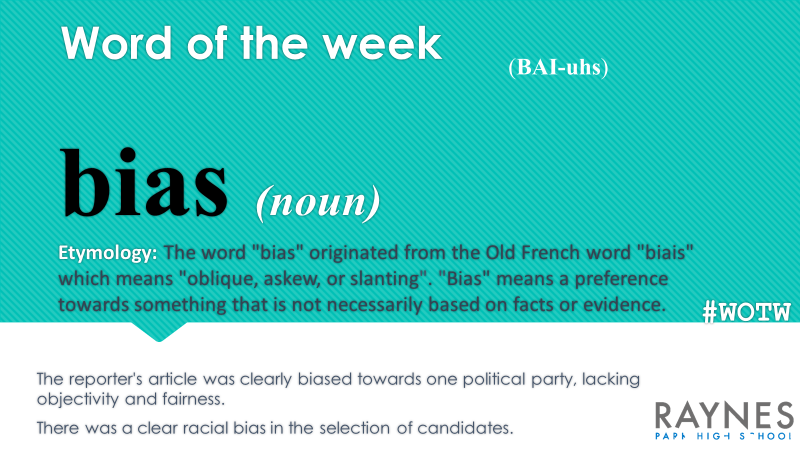 officialRPHS's tweet photo. This week's Word of the Week is...
#WOTW #RaynesParkHighSchool #RPHS https://t.co/A6z1xEAbff