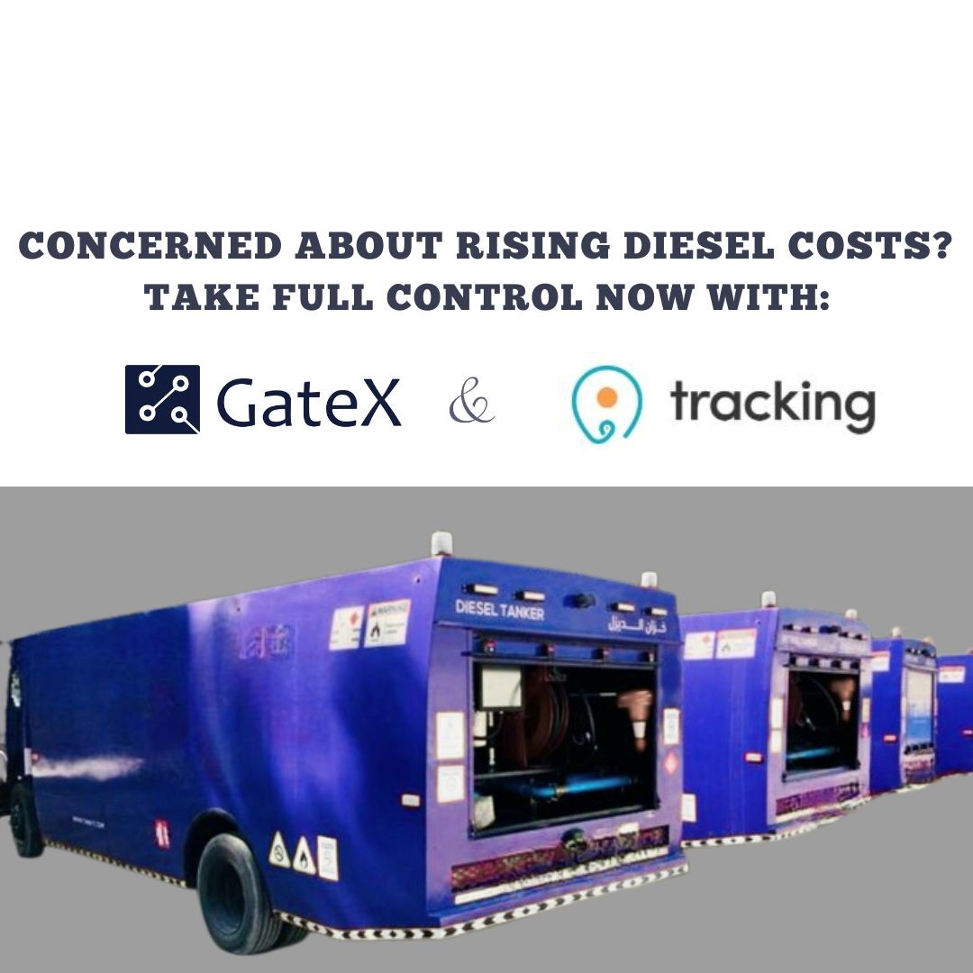 GateXUS's tweet photo. In today’s world of constantly rising diesel prices, monitoring fuel consumption and preventing fuel loss is more important than ever—because every liter counts!

With GateX and @TrackingKsa, you can now have complete control over every drop of diesel consumed by your fleet. https://t.co/9PuvOBBvVf