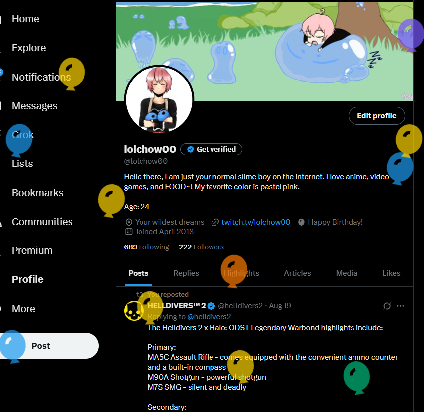 lolchow00's tweet photo. The balloons are here back to haunt me ;-; https://t.co/4rd2BMRstZ