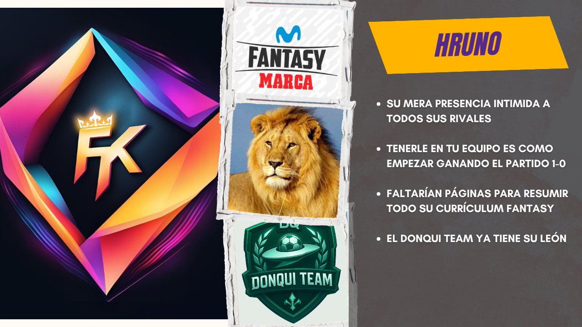 🔁 <a href="/HrunoFantasy/">Hruno</a> fichaje de lujo para el #DonquiTeam vía clausulazo