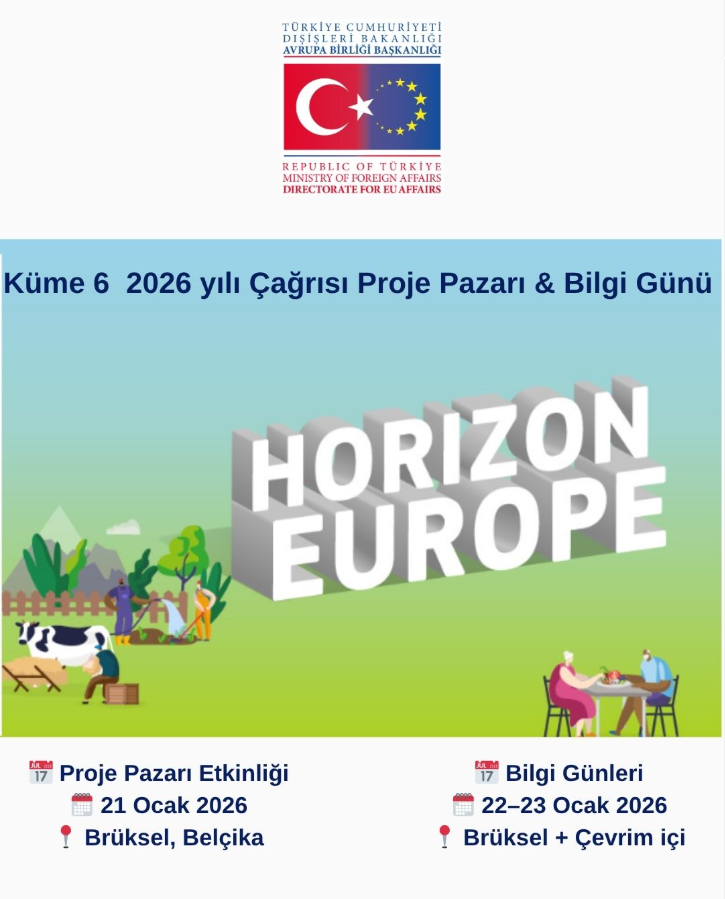 📅 Proje Pazarı Etkinliği
🗓 21 Ocak 2026
📍 Brüksel, Belçika
📌 CARE4BIO Projesi tarafından düzenleniyor

📅 Bilgi Günleri
🗓 22–23 Ocak 2026
📍 Brüksel + Çevrim içi
📌 Avrupa Komisyonu ev sahipliğinde

🔗 Etkinlik detayları için tinyurl.com/2p8zbzn