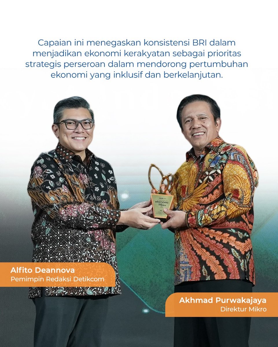 aceh_hadir's tweet photo. Terima kasih Sobat Danantara! 🙏
BRI terus fokus pemberdayaan UMKM sebagai kontribusi kuatkan ekonomi nasional. Apresiasi untuk nasabah &amp; Insan BRILiaN atas kontribusi terbaiknya!

#BRIPemberdayaanUMKM https://t.co/JYPfQ2HWVK