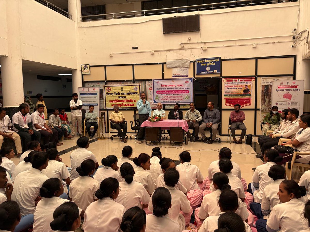 Commission_Dmer's tweet photo. On 10 October 2025 World Mental Health Day celebration done at Government Medical Health College Hospital Jalna #mentalhealth #mentalhealthmatters #MentalHealthAwareness #mentalhealthsupport #mentalhealthwarrior https://t.co/FYK3v0OcP7