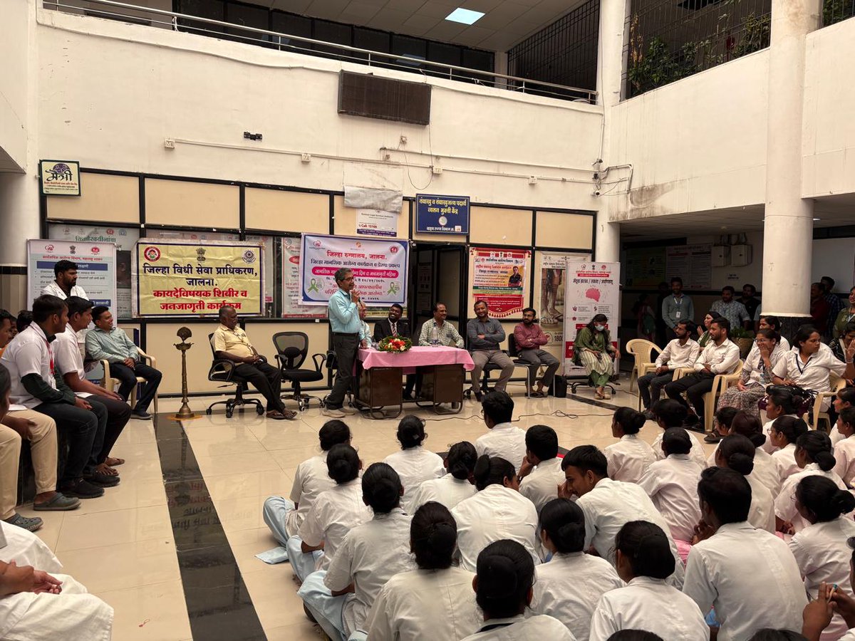 Commission_Dmer's tweet photo. On 10 October 2025 World Mental Health Day celebration done at Government Medical Health College Hospital Jalna #mentalhealth #mentalhealthmatters #MentalHealthAwareness #mentalhealthsupport #mentalhealthwarrior https://t.co/FYK3v0OcP7