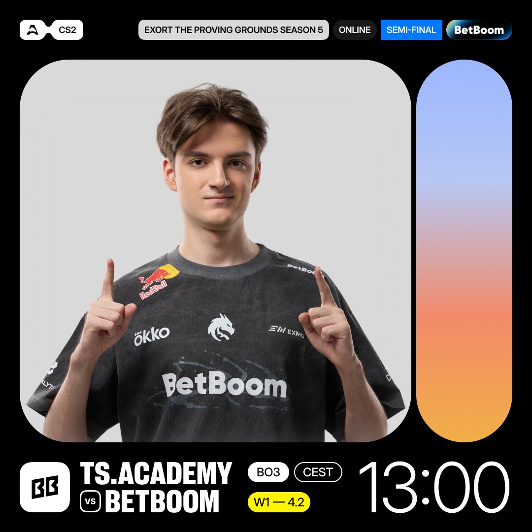 The semifinal game day! 🤭

🆚 <a href="/BetBoomTeam/">BetBoom Team</a> 
⏰ 13:00 CEST
