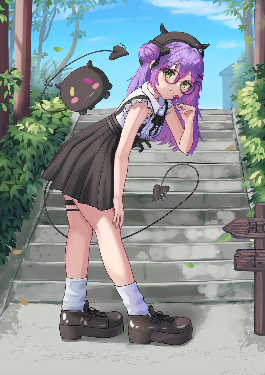 可愛いですね😈💜
 #TOWART #ホロライブ