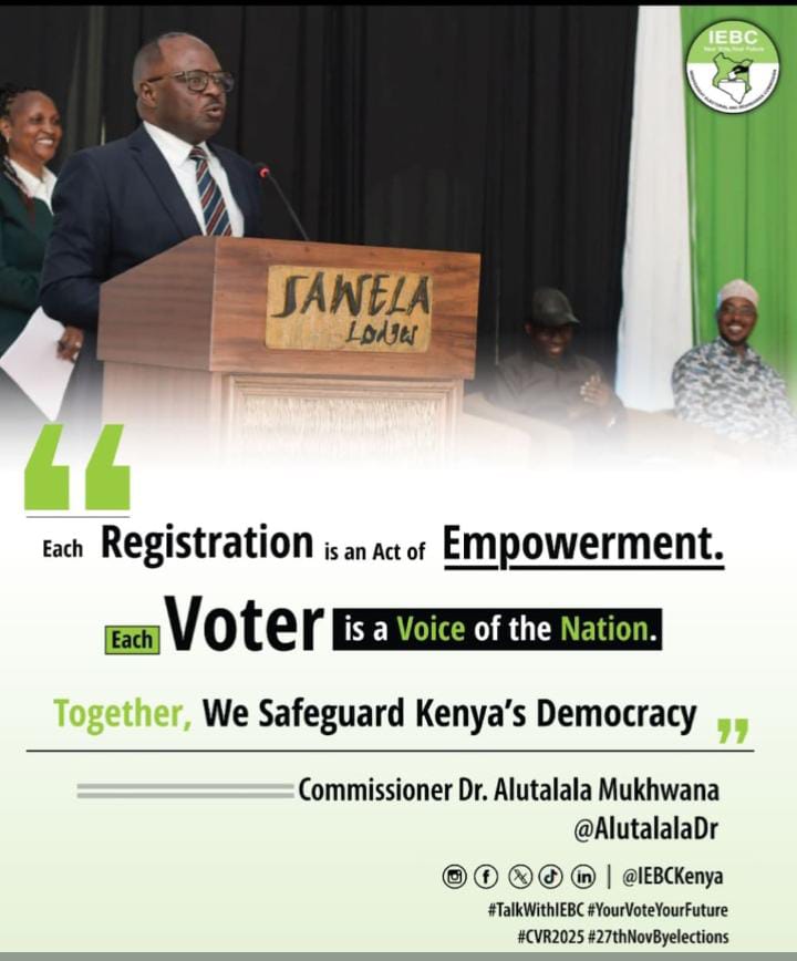 youthagenda254's tweet image. Your Vote. Your Voice. Your Power.
Registration isn’t just ticking a box it’s claiming your seat at the table. When you register, you gain the power to choose, challenge, and change the leadership that shapes your future.
@IEBCKenya
#NextVote
#MakingTheFactorCount