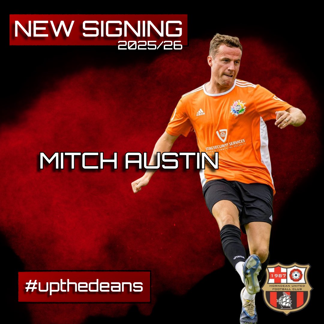 🔴⚫️ NEW SIGNING ⚫️🔴

This is a big one!

Mitch Austin brings bags of talent, character, experience and leadership from a playing career that’s seen him grace the likes of Paulsgrove, Infinity &amp; most recently Liss.

We’re delighted to welcome Mitch to the Deans!🔴⚫️

#upthedeans