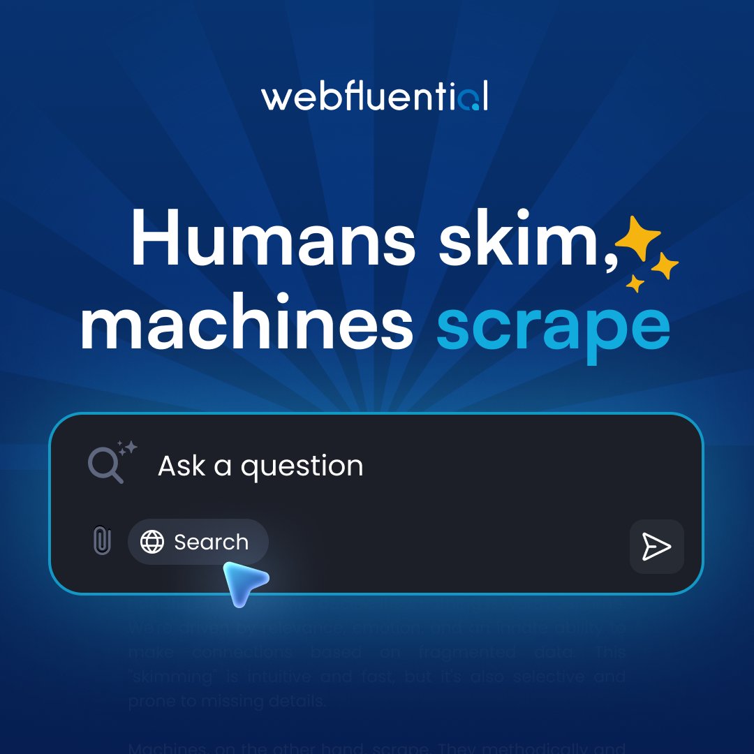 webfluenti_al's tweet image. The next big shift in digital discovery is already here (and it’s not SEO).
AI search engines are reshaping how audiences find brands, scraping conversations instead of keywords.
If your brand isn’t being talked about, it’s invisible. Discover how creators and communities are…