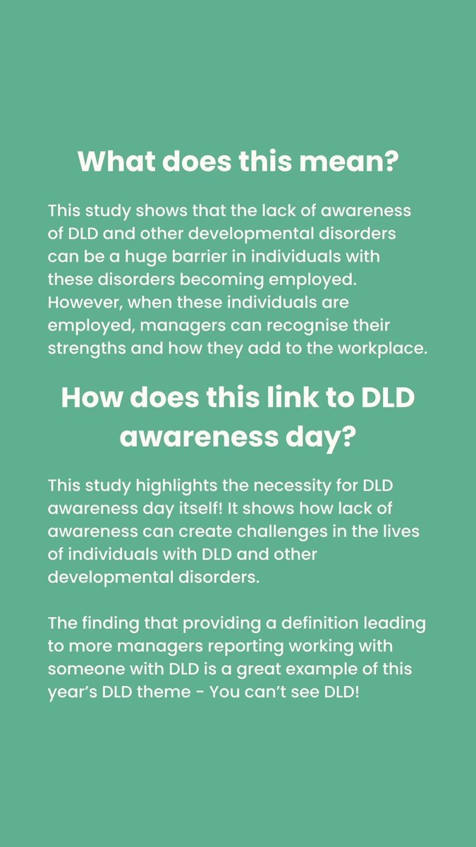 Engage_DLD's tweet photo. Article summary: https://t.co/5DEms75znV
Full text available at: https://t.co/7oFnHbV7CW
#DevLangDis #DLD #workplace
#DLDday #youcantseeDLD #DLDawareness https://t.co/a9MEEhG5Qw