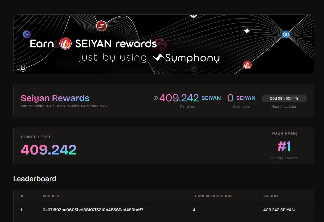Symphony Rewards coming live shortly. Stay tuned for the official announcement.