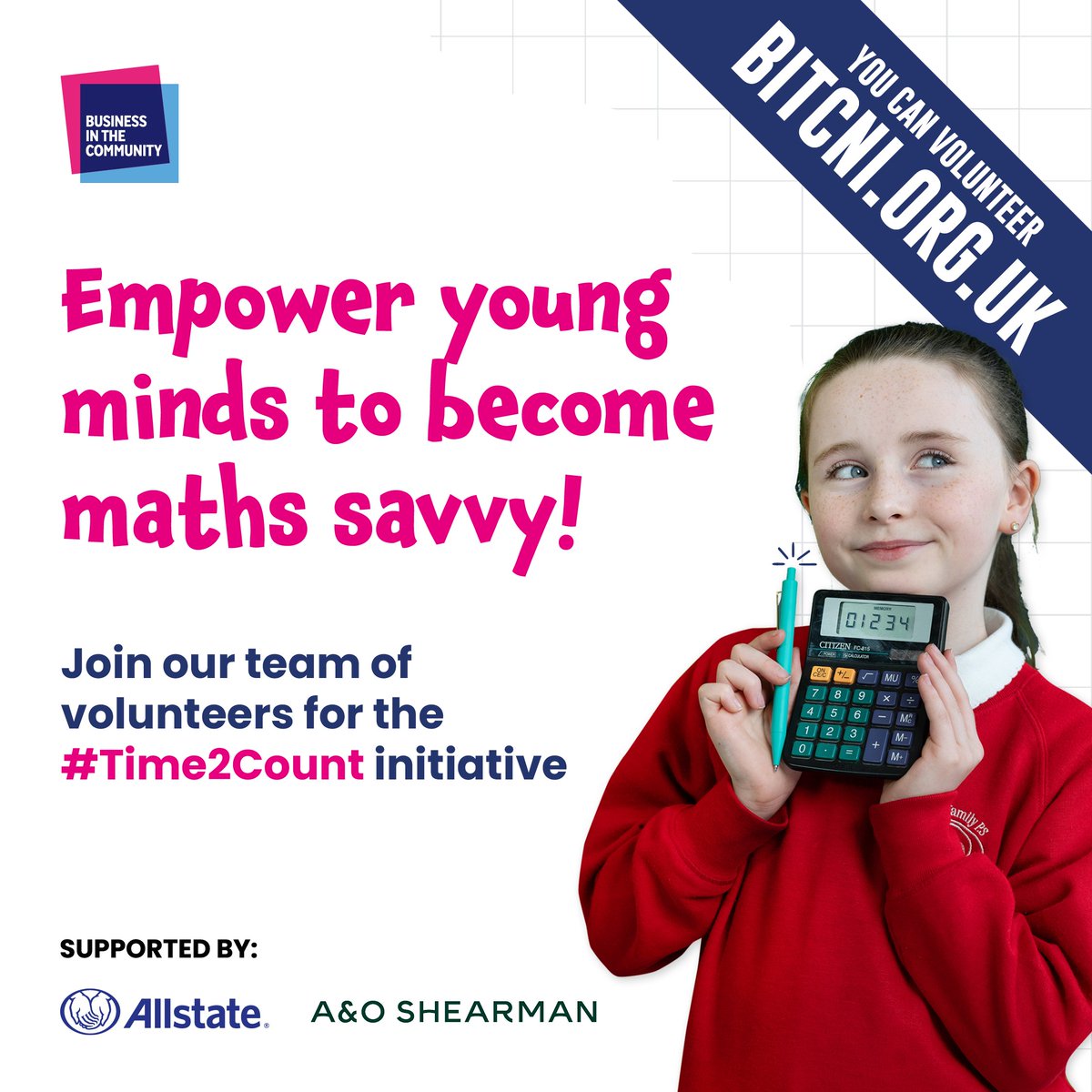 bitcni's tweet image. 🔢Passionate about numbers? 💷 This is Maths Week Ireland and a great time to join us in the #Time2Count initiative and become a mentor for young individuals eager to learn about numeracy. Learn how to get involved: bitcni.org.uk/TimeToHub/ #Volunteer #Education @ALGoodbody
