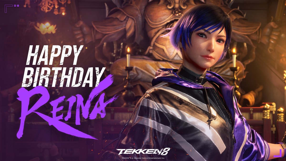 If you look at the sky today, you may see some Purple Lightning ⚡
Happy birthday, Reina! #TEKKEN8