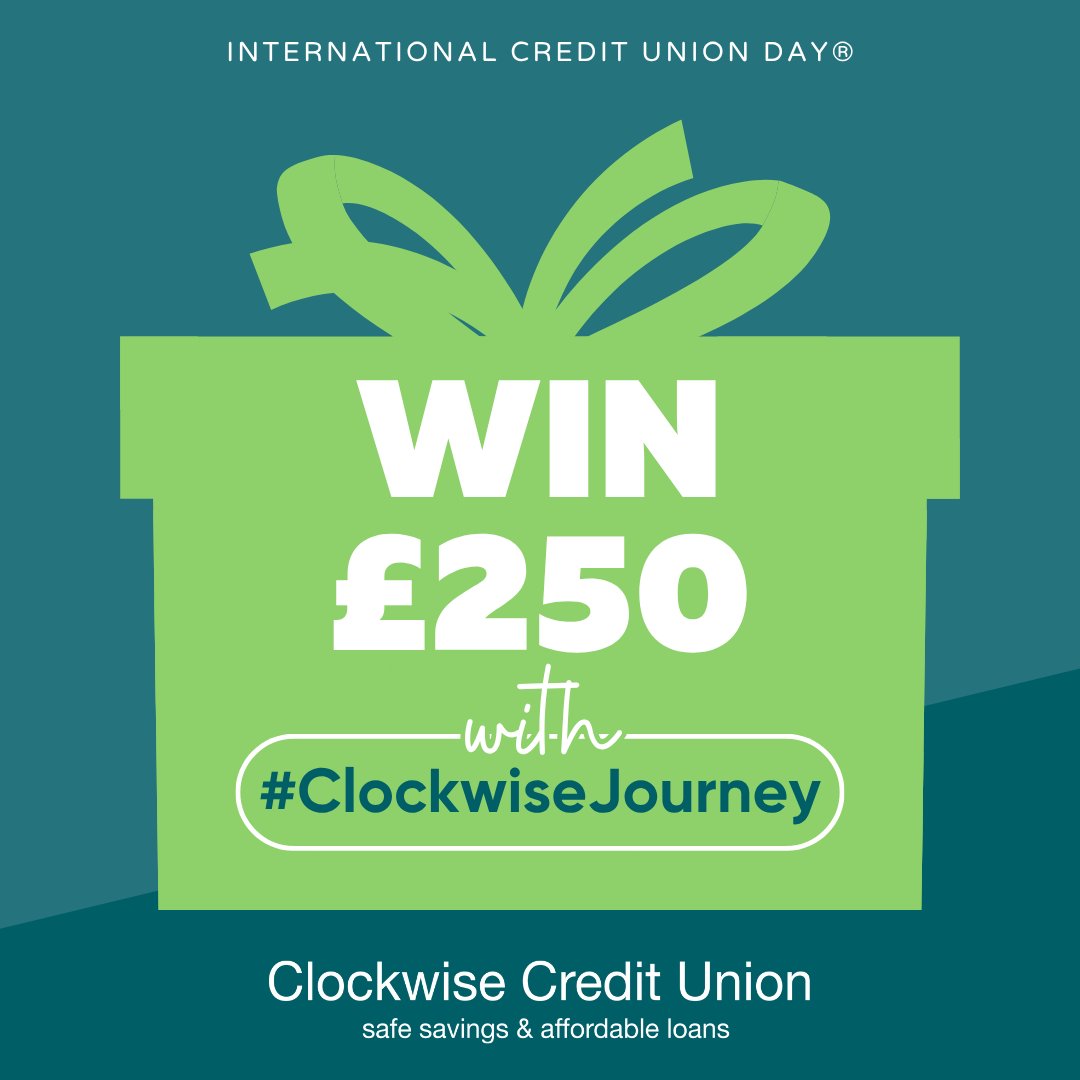 Credit Union Day is nearly here 🎉
Tell us how Clockwise has helped you using #ClockwiseJourney
Post your story on FB, Insta or X 🗨️
We’ll pick a winner at random on 15 Oct 🎁
👉 Make sure your post is public so we can see it.

Learn More: clockwise.coop/win-250-with-y…,
