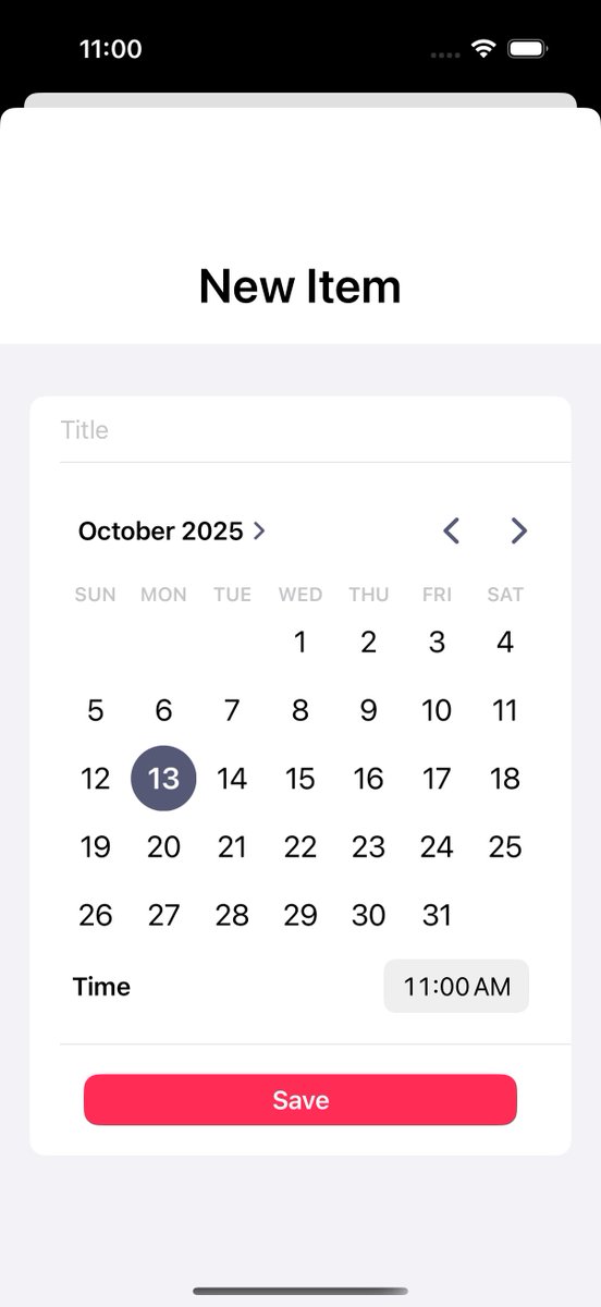 _handsam_2's tweet photo. day 10 + day 11 of #100DaysOfSwiftUI 
forgot to log progress heh ;-;
used .sheet for the new view where we can add todo list items. also validated the data, showing relevant Alert() messages, and enabled data storage into a new fb collection https://t.co/zTngDXixGj