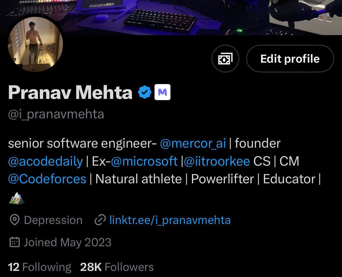 Just saw we're at 28k followers, what are topics you'd like me to post about?

PS: Thanks for the support🫶