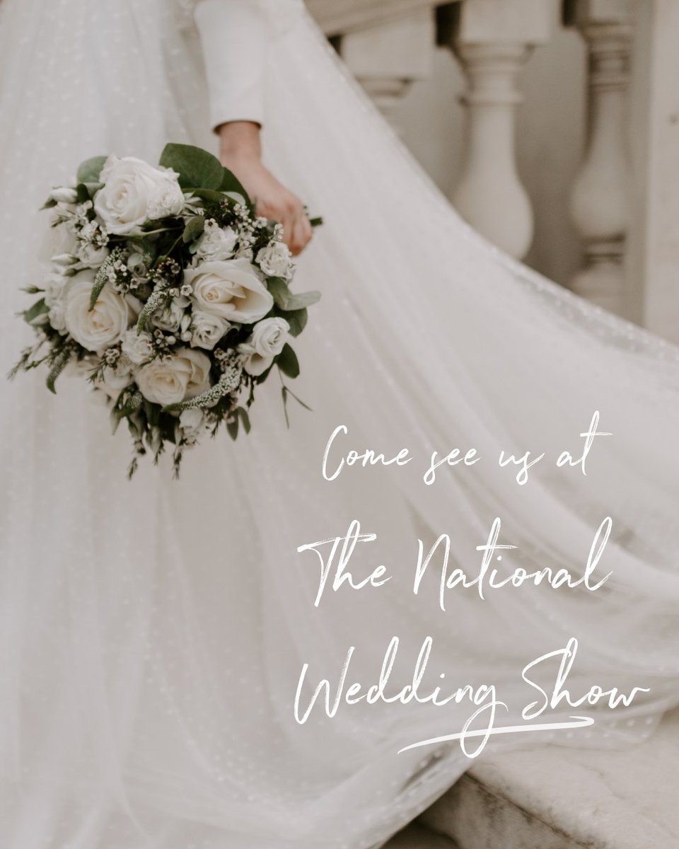 We'll be at The National Wedding Show at the Excel this weekend, 18th and 19th October! 
Find us at Stand I53, and we can talk about your perfect wedding flowers 💐 

Find out more about the show: nationalweddingshow.co.uk