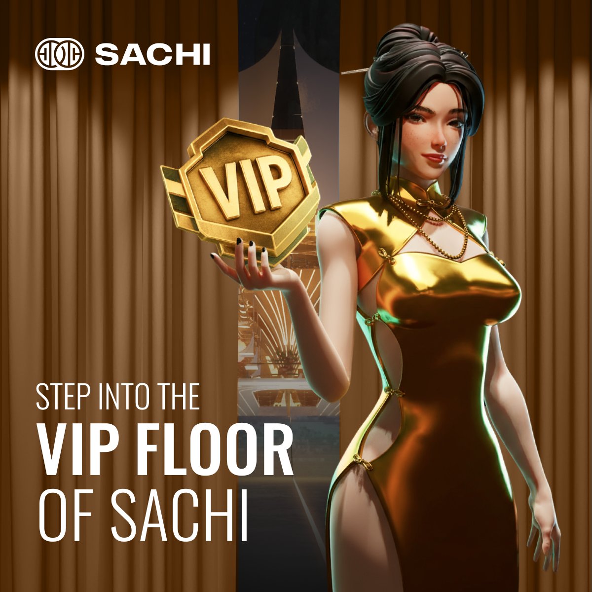 Step beyond the games and into the VIP Floor of SACHI💎

This isn’t just a room, it’s a symbol. A space built on prestige, rarity, and community status, where only the chosen few gain access. 

Entry is locked behind limited-edition NFT passes, each one a badge of recognition.
