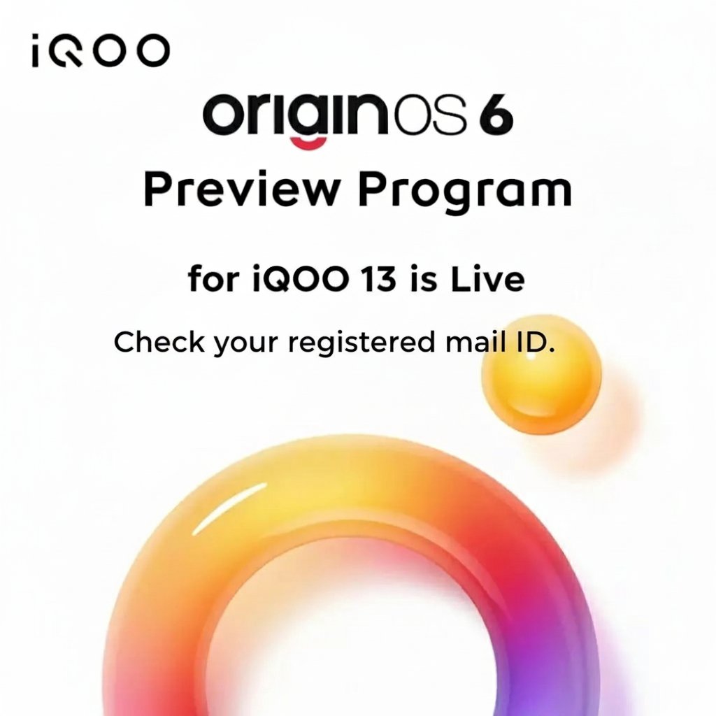 _CodeWizard's tweet image. 📌 Quick Update:
Hey Questers!
Selected Origin OS 6 beta users will receive an email from the team to join the official Telegram group.
Do check it out! 🚀
#iQOO #iQOO13 #iQOOindia #OriginOS @IqooInd