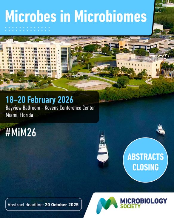One week till abstract submissions for the Microbes in Miami 2026 meeting close. Submit your abstract before Monday 20 October 2025 23:59 GMT - microb.io/MiM26Abstracts  #MiM26
