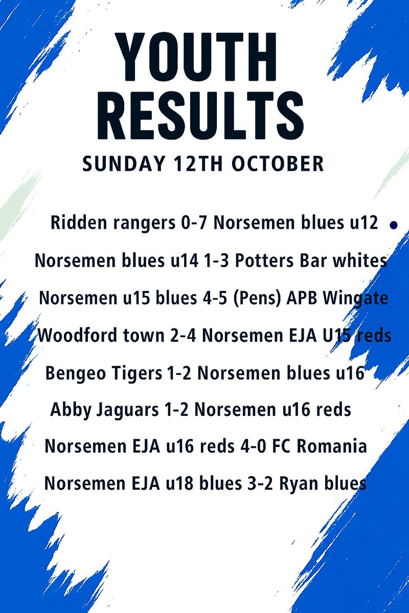 SATURDAY &amp; SUNDAY YOUTH RESULTS!

Well done to all our youth teams who played over the weekend 💪🏻

#COYN 🔵🔴