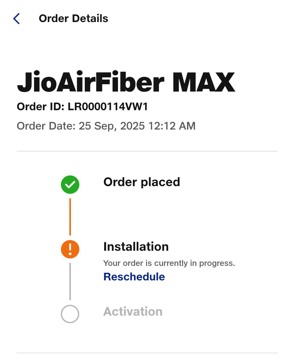 sambeet_sahoo's tweet photo. Installation date is 3rd october and it's 13th October now any updates? @JioCare @reliancejio I didn't expect this kind of service from you.... https://t.co/NIpQPTKaC1