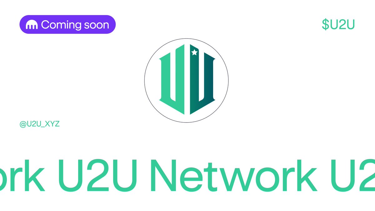 Coming soon to Kraken 👀

#U2U by <a href="/u2u_xyz/">U2U Network</a>

Trading starts October 17 at 14 UTC

Sign up today → app.kraken.com/JDNW/signup