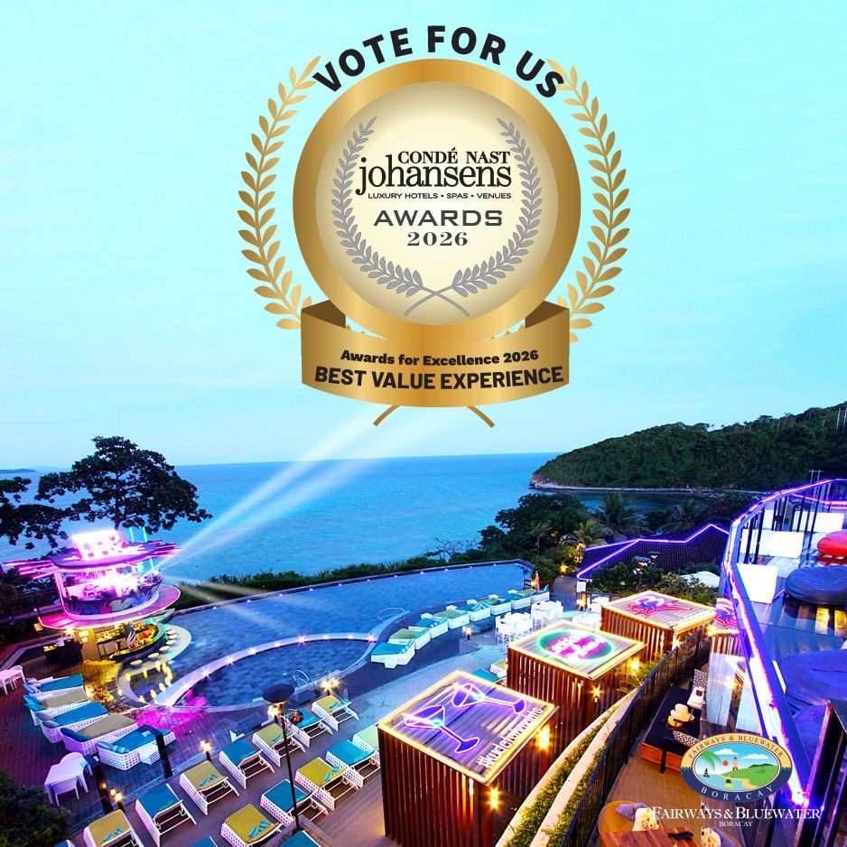 BoracayFairways's tweet photo. 🏆 Fairways &amp; Bluewater has been shortlisted for the 2026 Condé Nast Johansens Awards!

Proudly nominated as Best Value Experience. 💙

Your vote means the world 🌴

👉 Vote Now: https://t.co/Y9pjKqaKVg 👈

#CNJAwards2026 #ExcellenceInHospitality https://t.co/8EZXnRLGCc