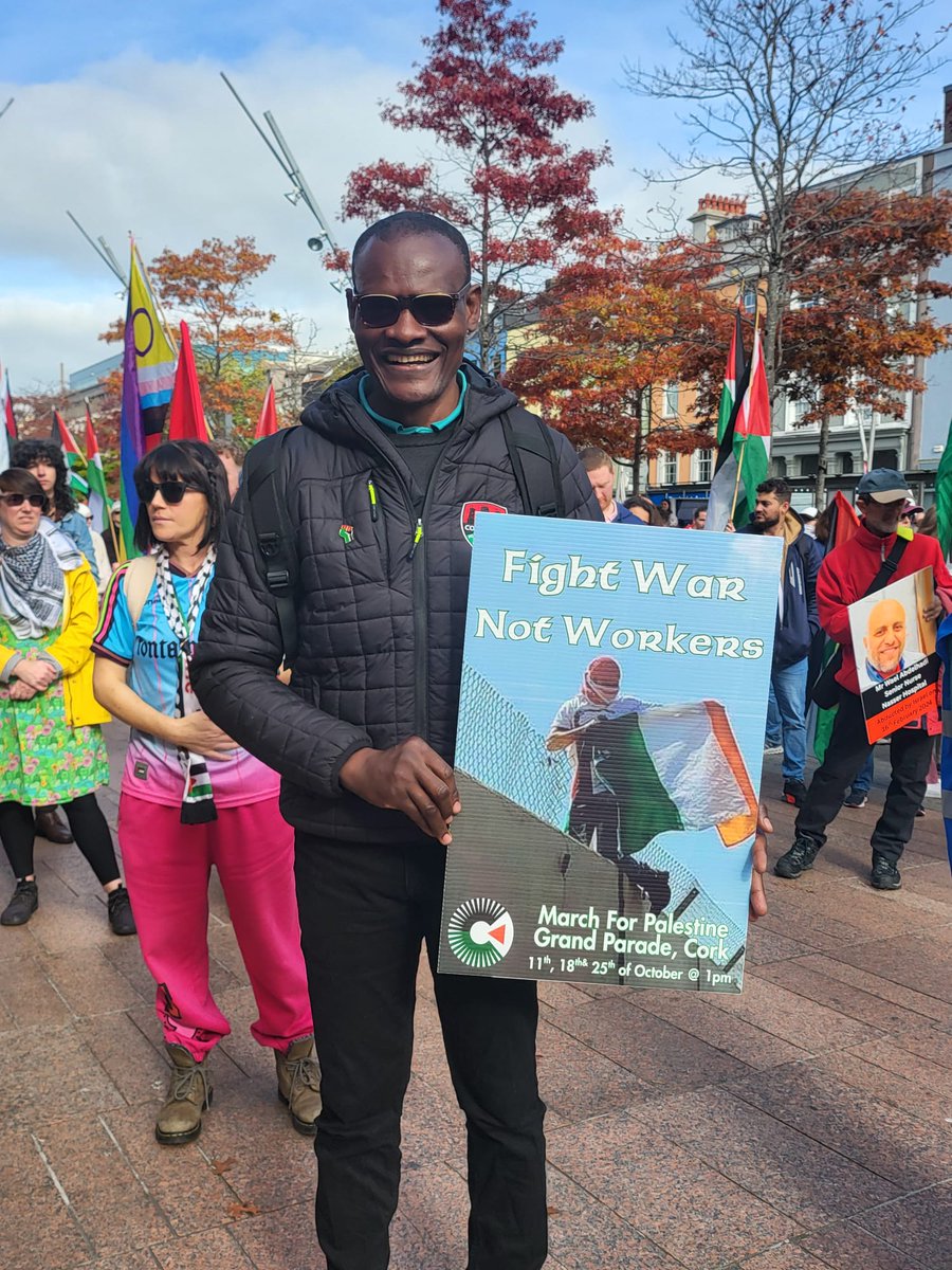Week 104! 🇵🇸🇮🇪
Proud to stand once again with the people of Palestine at Saturday’s rally in Cork. Once again there was an incredible turnout and powerful show of solidarity.
The call remains loud and clear.
End the occupation. Free Palestine.  
Thanks to everyone who came out.