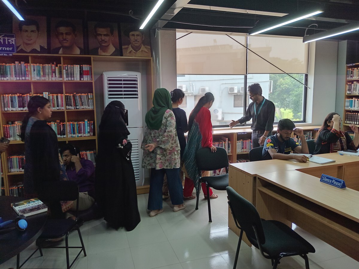 LibraryULAB's tweet image. ULAB Library conducted Library Orientation Session for the undergraduate students of the Department of English and Humanities (DEH) for Fall2025 and they organized the orientation on 12 October 2025.