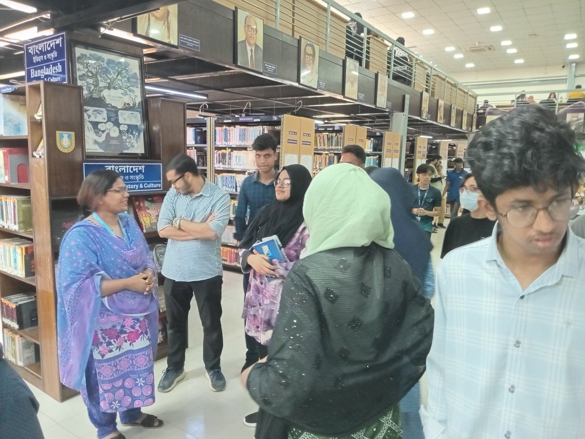 LibraryULAB's tweet image. ULAB Library conducted Library Orientation Session for the undergraduate students of the Department of English and Humanities (DEH) for Fall2025 and they organized the orientation on 12 October 2025.