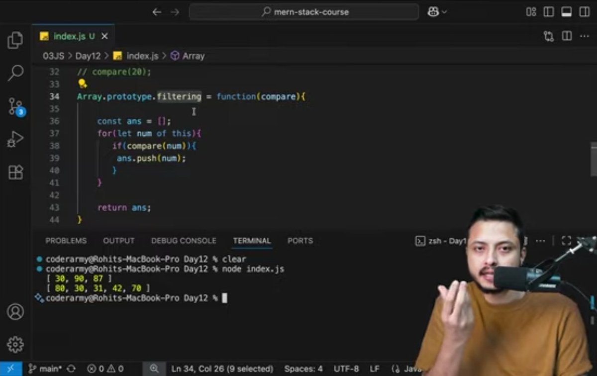 PaponRay404's tweet image. Day 2️⃣6️⃣ – Web Dev Journey 🚀
12th day of JavaScript ✨
📌 Learned:
• Map(), Filter(), Reduce() — clean data handling 🧩
• Set & Map — ES6 power tools ⚙️
• Removing duplicates easily 🔁
• Writing modern, functional JS 🔥
#JavaScript #WebDev #LearnInPublic #CodingJourney