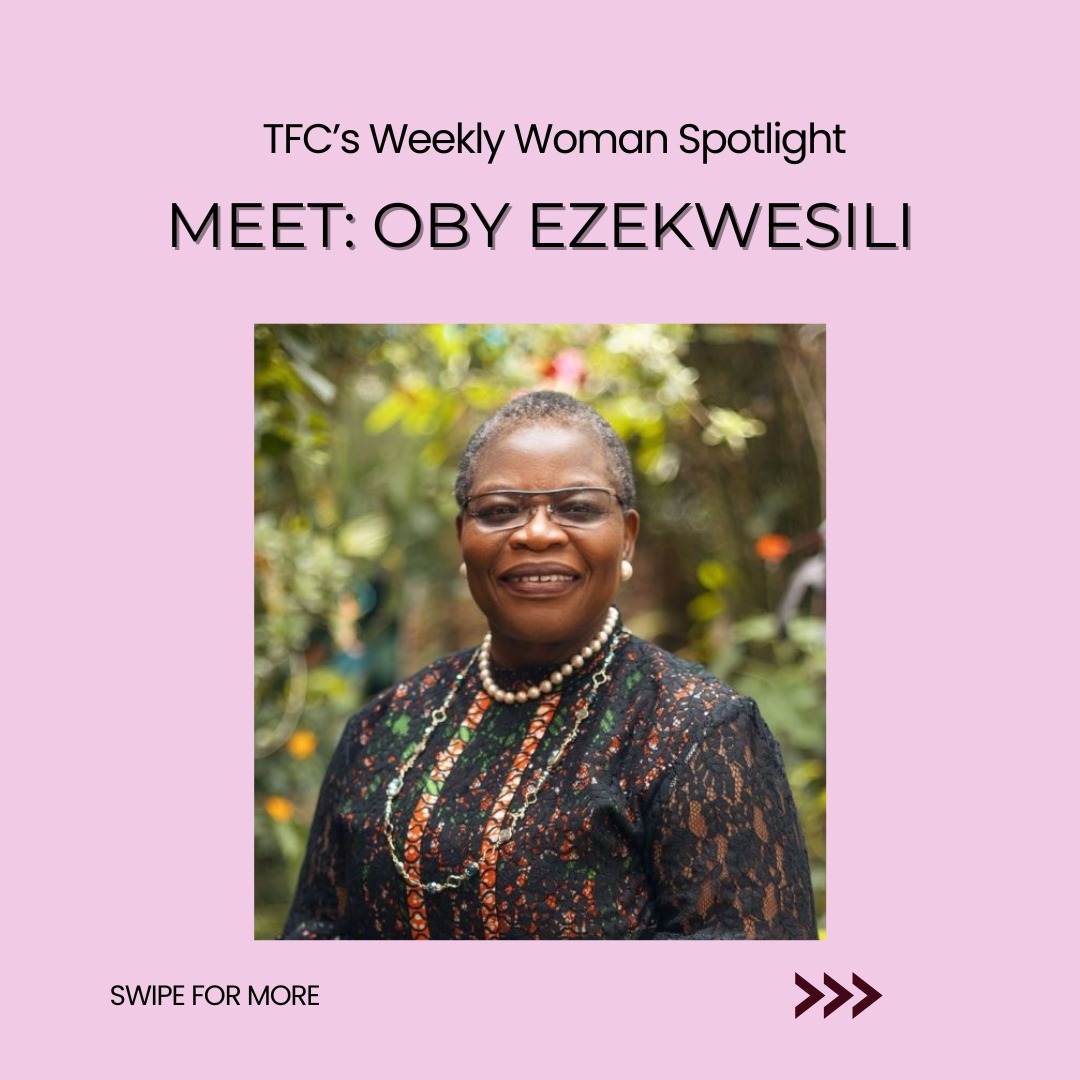 TheFeministcode's tweet image. Our Weekly Woman Spotlight is Oby Ezekwesili ✨
Co-founder of Transparency International. Former World Bank VP. Voice behind #BringBackOurGirls.
She is proof that women’s leadership can shift nations 🌍💜
We love and appreciate her work!
#TFC #ObyEzekwesili #WomenWhoInspire