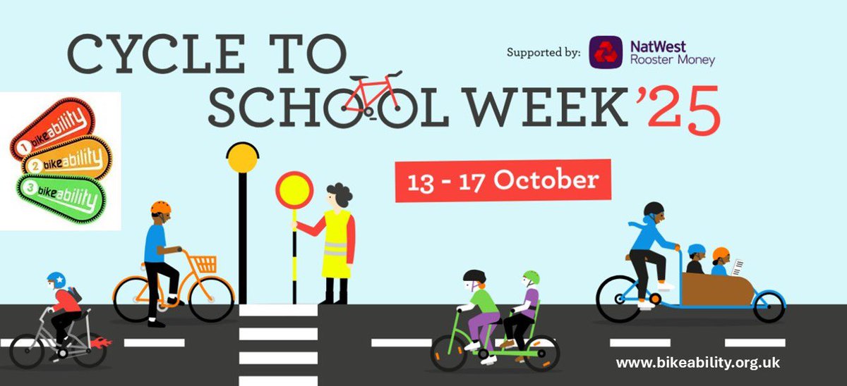 It’s Cycle to School week🚲🚲

Great to see so many kids on their bikes this morning as I cycled into work.