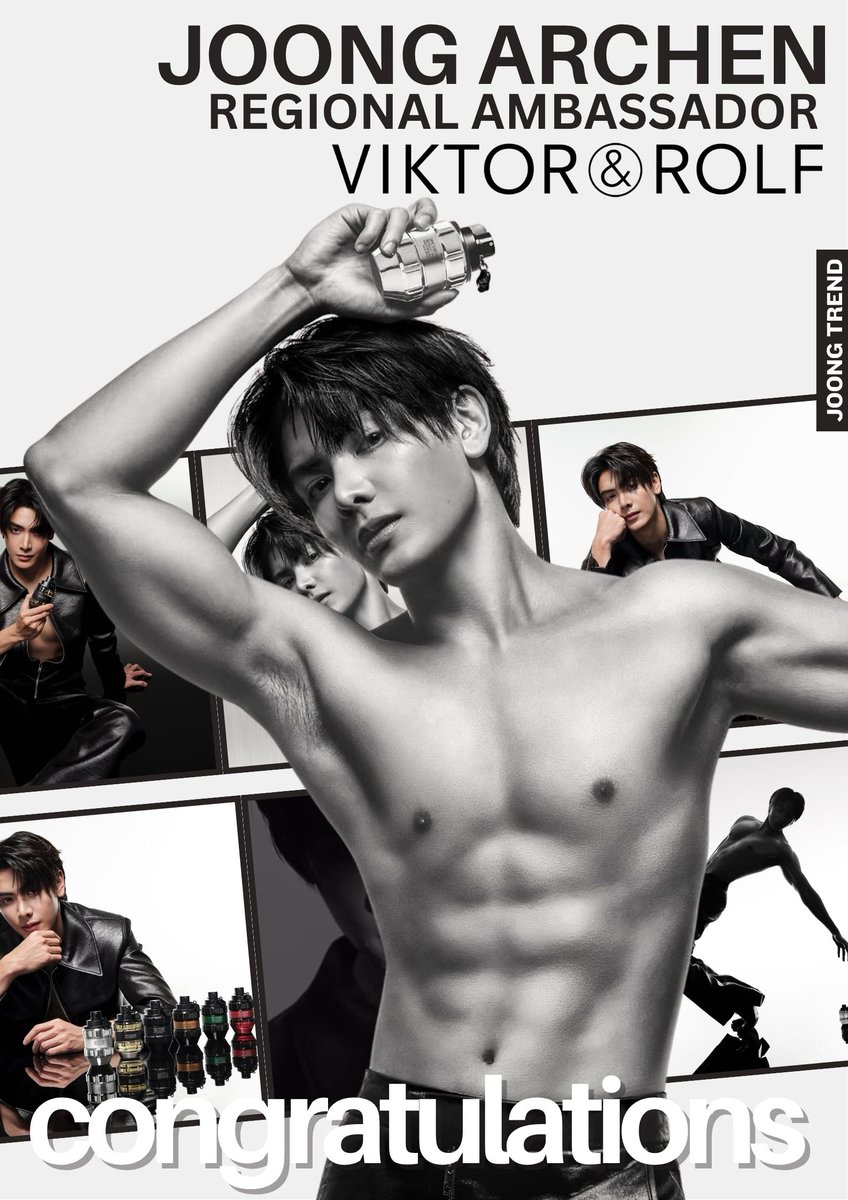 Congratulations #JoonArchen on becoming the new regional face of Viktor&amp;Rolf Fragrances This campaign is absolutely explosive. Wishing you even more success and amazing moments ahead.

#JoongxViktorandRolfFragrances 
#SpicebombMetallicMusk