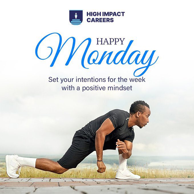 HighImpact01's tweet image. Embrace the dawn of a new week with a heart full of possibilities and a mind set on growth!
#MondayMotivation #HighImpactCareers