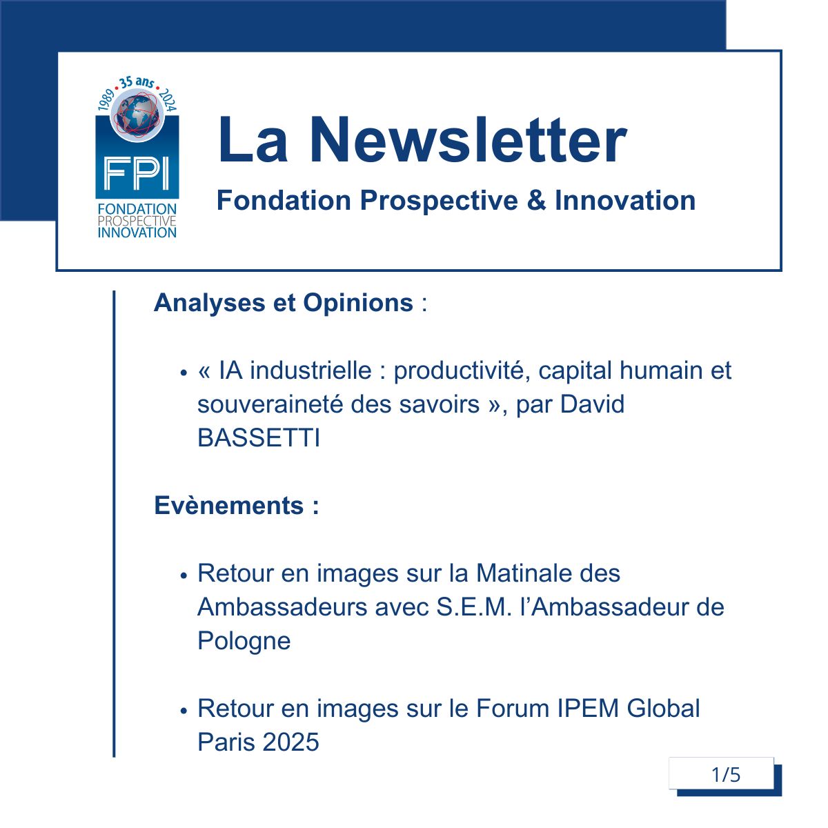 Fondation Prospective & Innovation tweet media