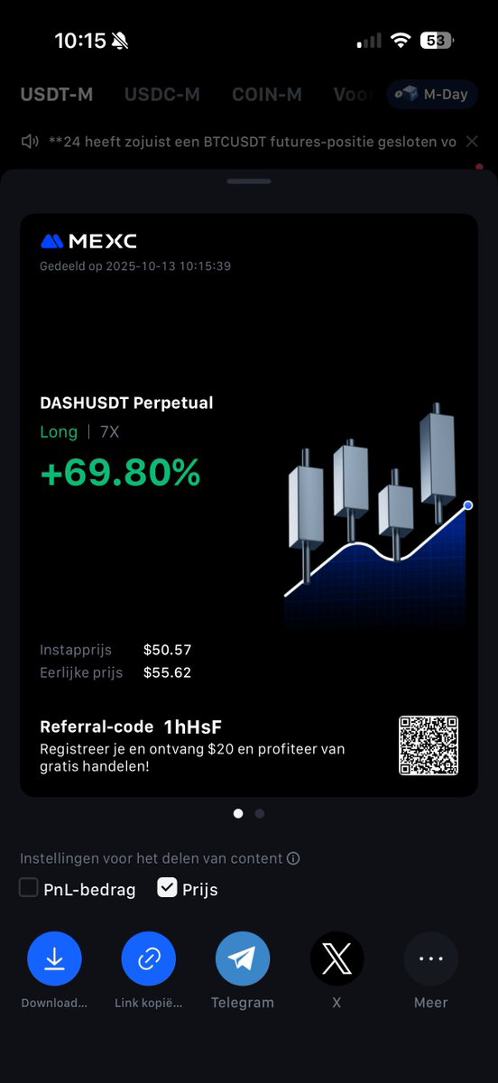 Market bouncing nicely so far, hope we can extend it during this week!

With $ZEC pumping I believe $DASH will follow a bit, opened a long and so far going well. Lets see where this goes!