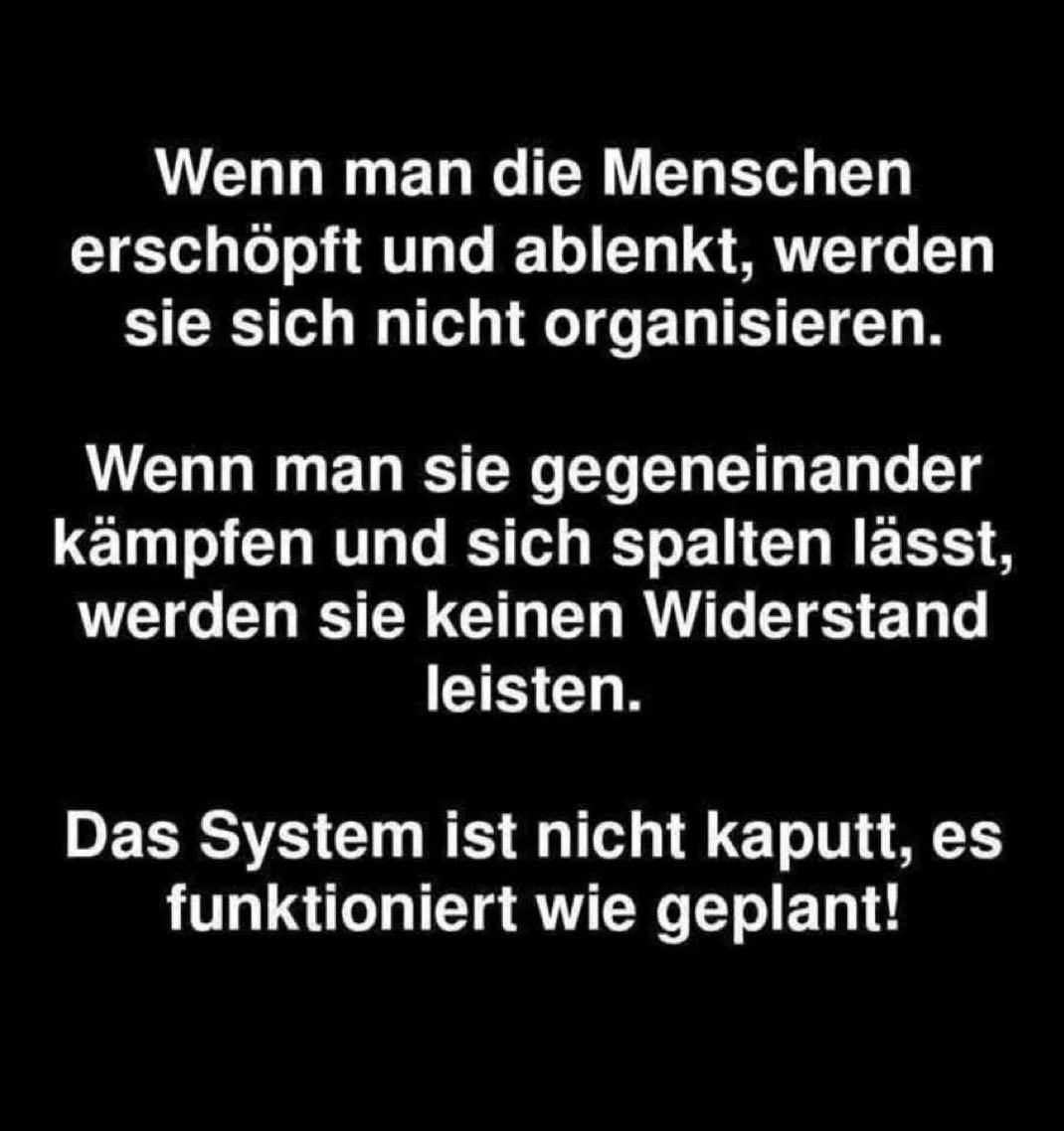 Das System ist nicht kaputt aber es ist ein kaputtes System.