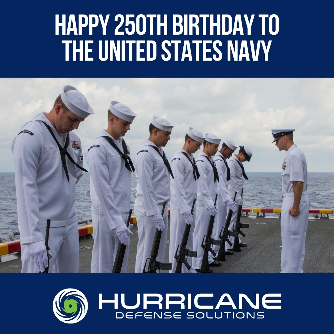 HurricaneAero's tweet image. Happy 250th Birthday to the United States Navy! To all who’ve served and continue to serve in the U.S. Navy, we at Hurricane honor and salute you.  #defensesolutions #commercialsolutions #OEMs #HurricaneDefense #womenowned #aircraftparts #hubzone #hubzonecertified #wosb #wbenc