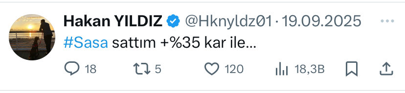 Hknyldz01's tweet photo. BİR FİYAT PAYLAŞACAĞIM, #SASA YATIRIMCISI HAZIR MI?

BU FİYATTAN ALABİLİRSİNİZ.

İSTEYENLER RT ATSIN…. https://t.co/bBUVW9CYFO