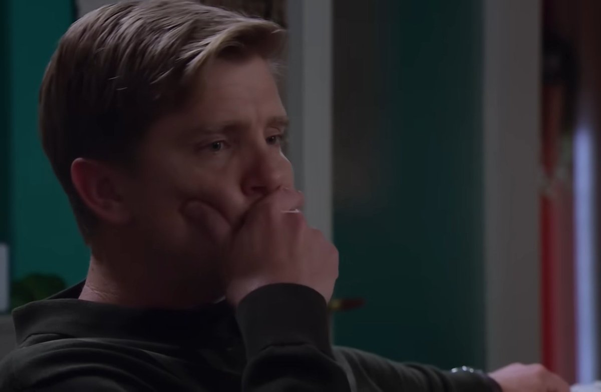 wym aaron has to witness kev kissing robert next week its bad enough i have to witness it