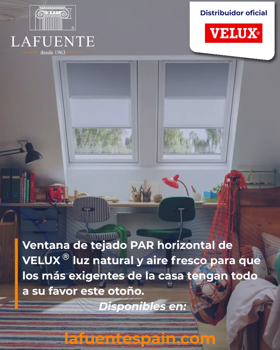 ¡Buenos días!
Descubre las ventanas VELUX® en nuestra web.

📲 bit.ly/3AeQwd3

✅ Consúltanos

#Ventanas #VELUX #Tejado #Luz #Confort #CalidadDelAire #LAFUENTE #Hogar #Decoración #Arquitectura #Otoño